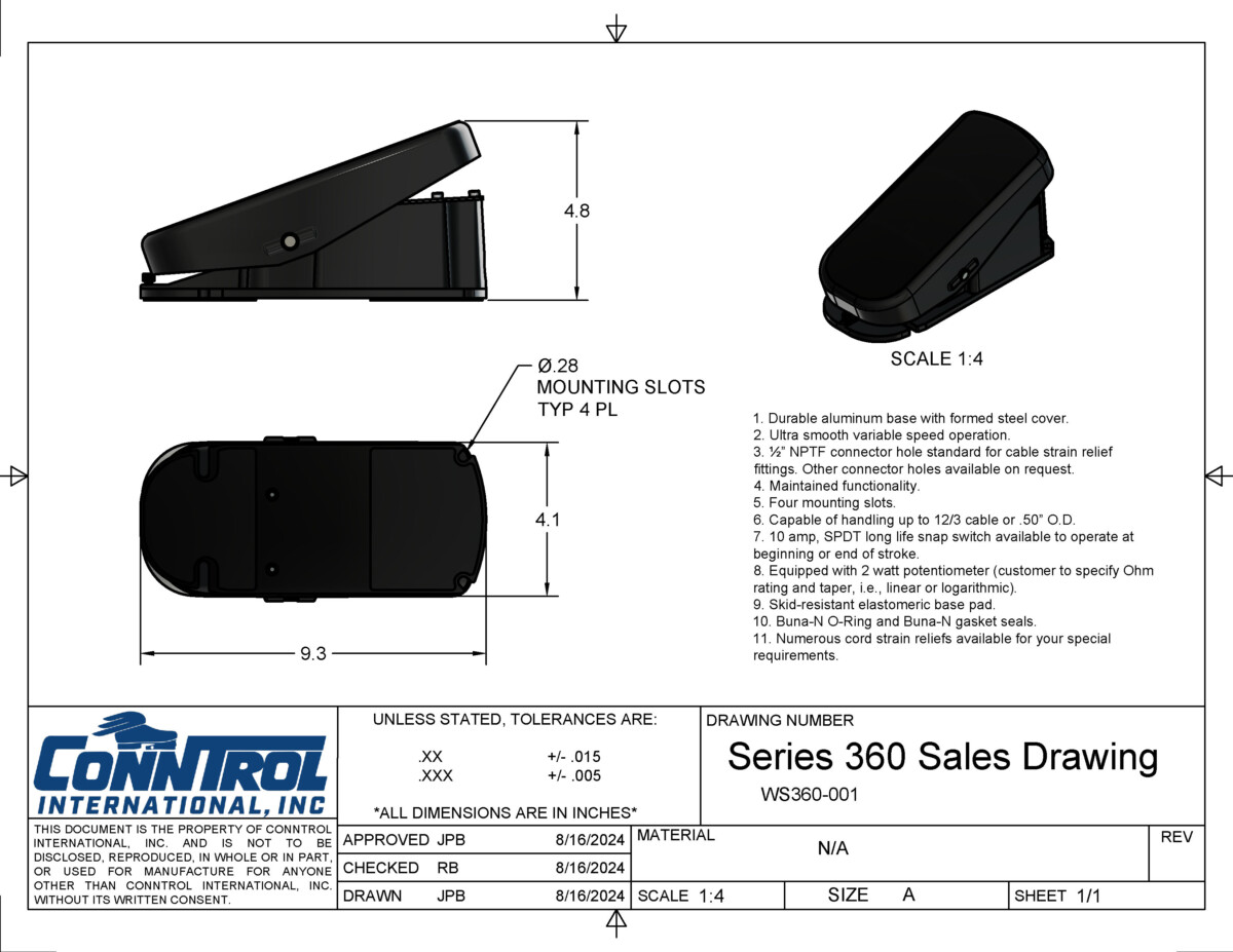 Series 360 Sales Drawing